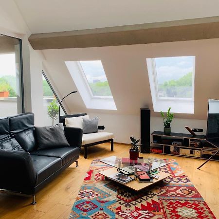 Ferienwohnung Exklusives Penthouse im ehemaligen Bunker Hannover Exterior foto