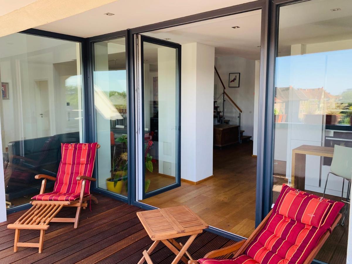Ferienwohnung Exklusives Penthouse im ehemaligen Bunker Hannover Exterior foto