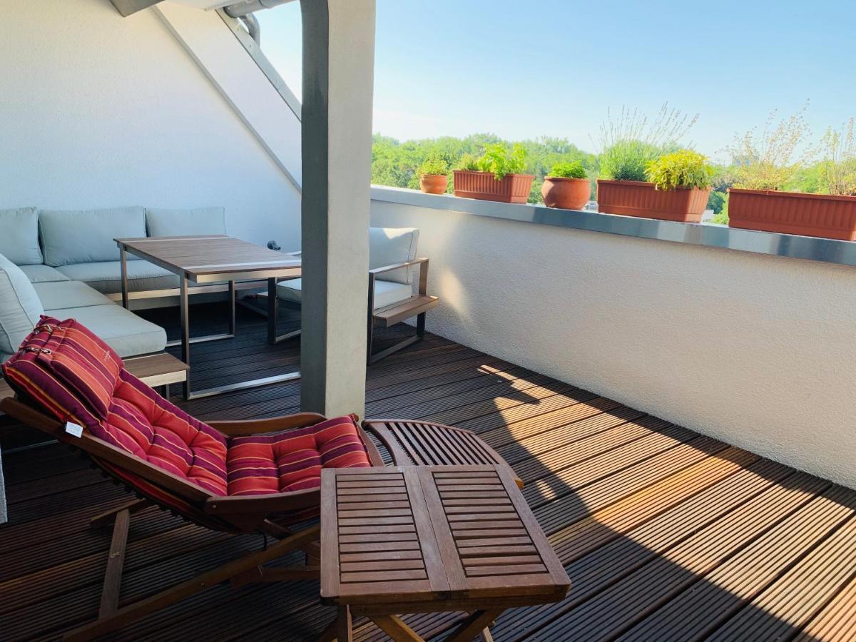 Ferienwohnung Exklusives Penthouse im ehemaligen Bunker Hannover Exterior foto