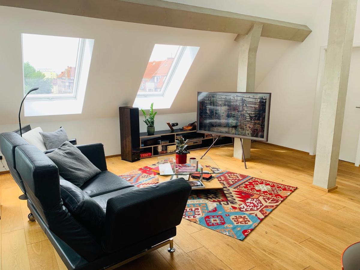 Ferienwohnung Exklusives Penthouse im ehemaligen Bunker Hannover Exterior foto
