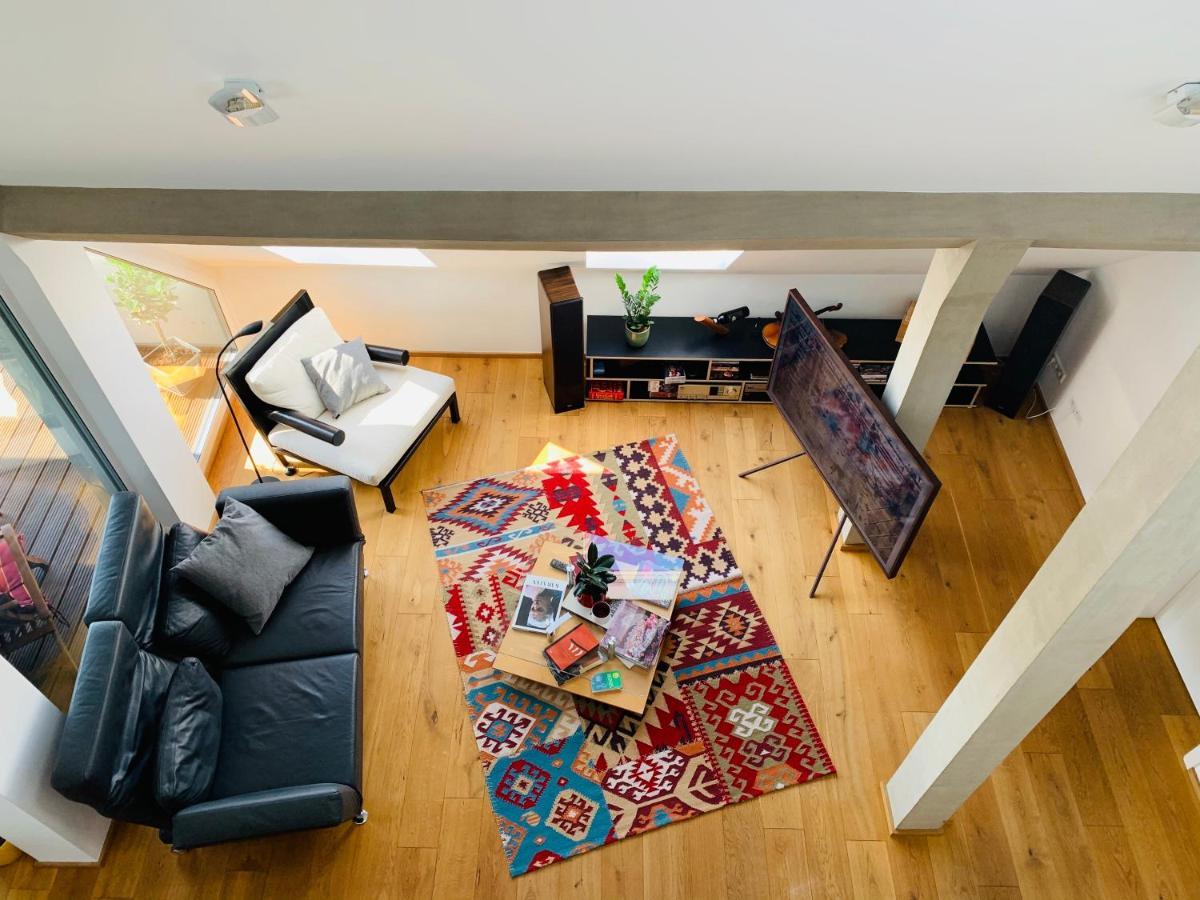 Ferienwohnung Exklusives Penthouse im ehemaligen Bunker Hannover Exterior foto
